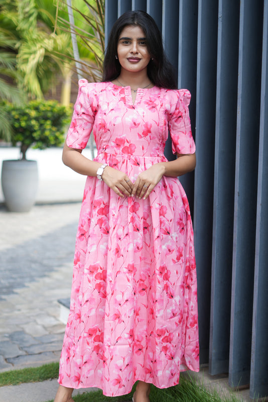 Zipper Feeding Maxi Premium Pink Floral