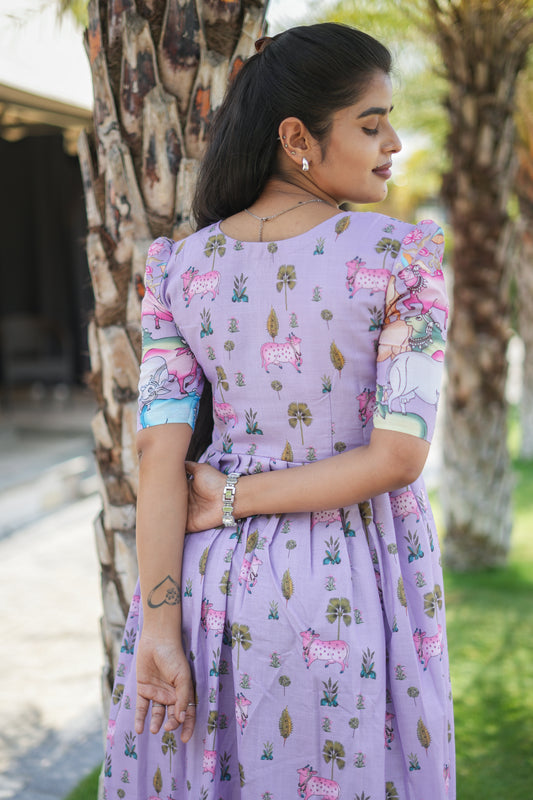 Zipper Feeding Maxi Luxury Lavendar