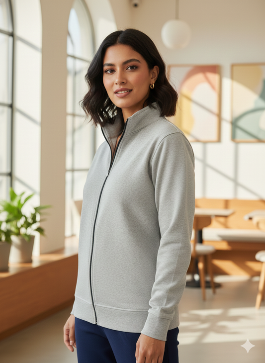 Women's Sweatshirt Grey Melange