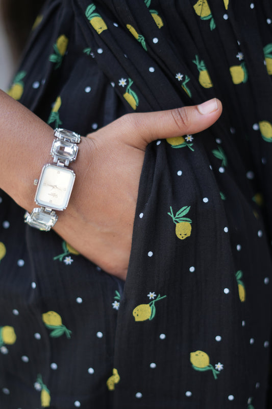 Zipper Feeding Maxi Black Fruits