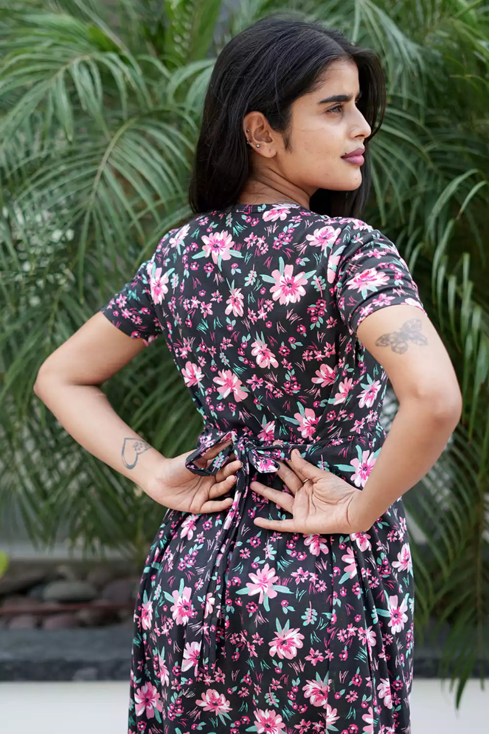 Casual Lounge Wear Non Feeding Black Pink Green
