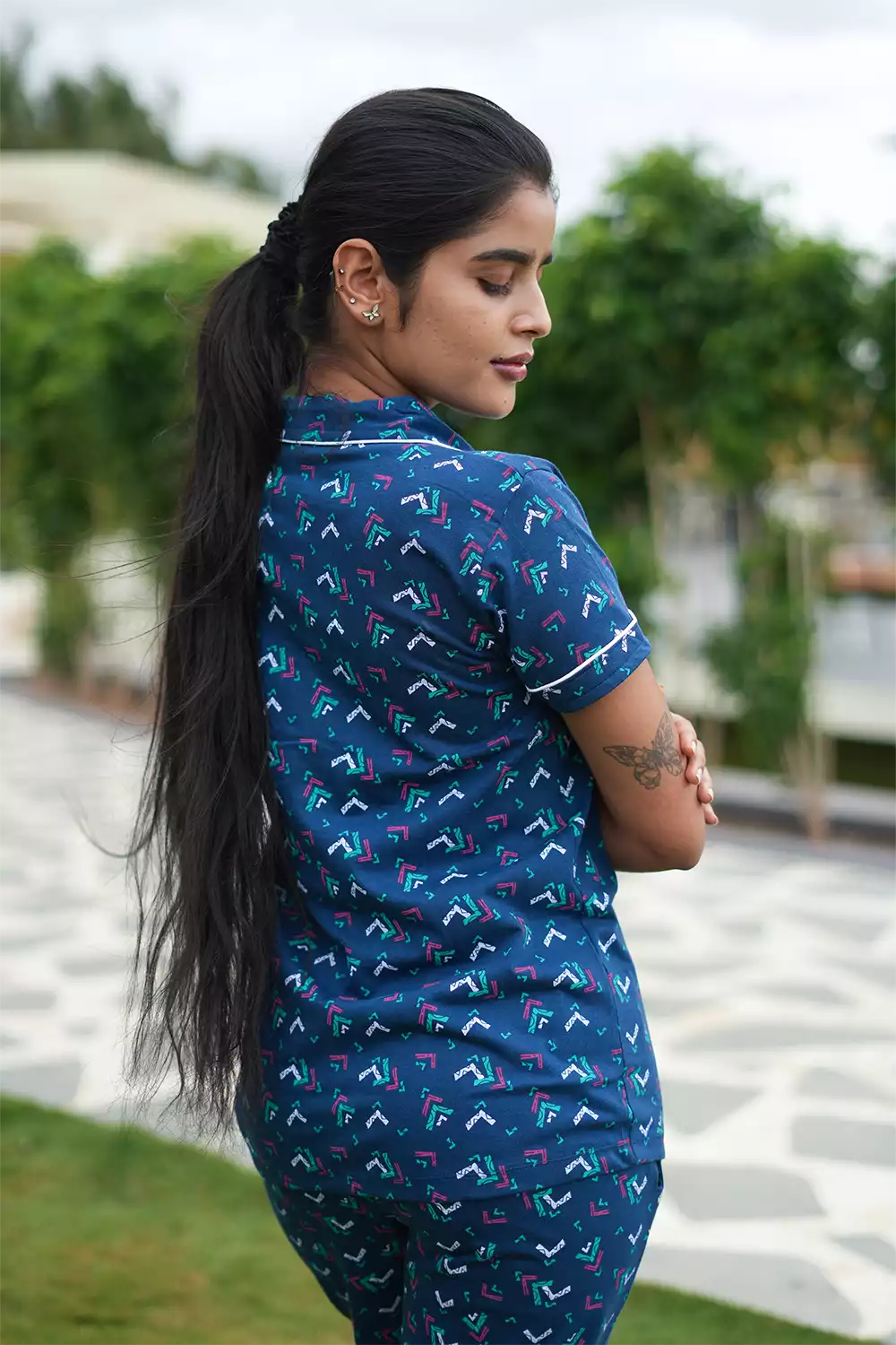 Pyjama Co-Ords Dark Blue