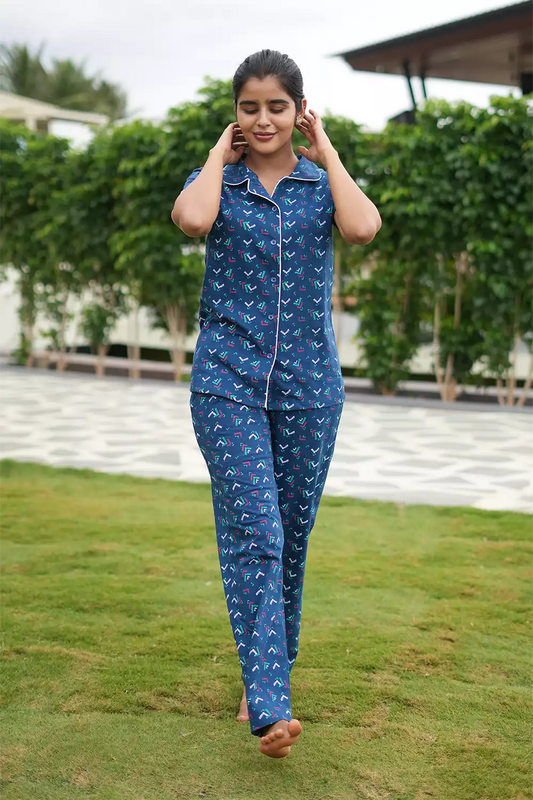 Pyjama Co-Ords Dark Blue