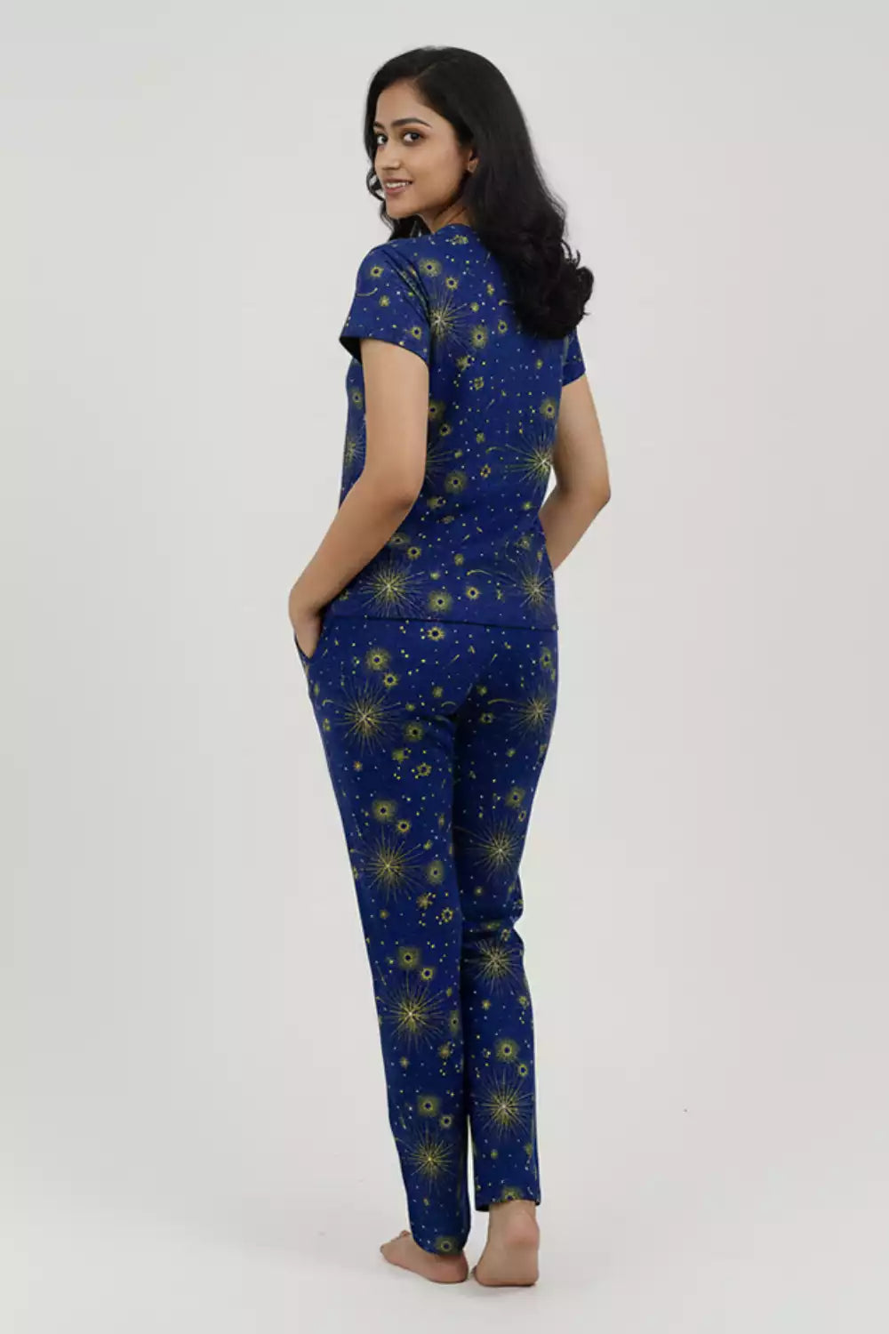Pyjama Co-Ords Deep Blue Startlight