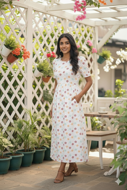 Casual Lounge Wear Non Feeding with puff Melange Floral