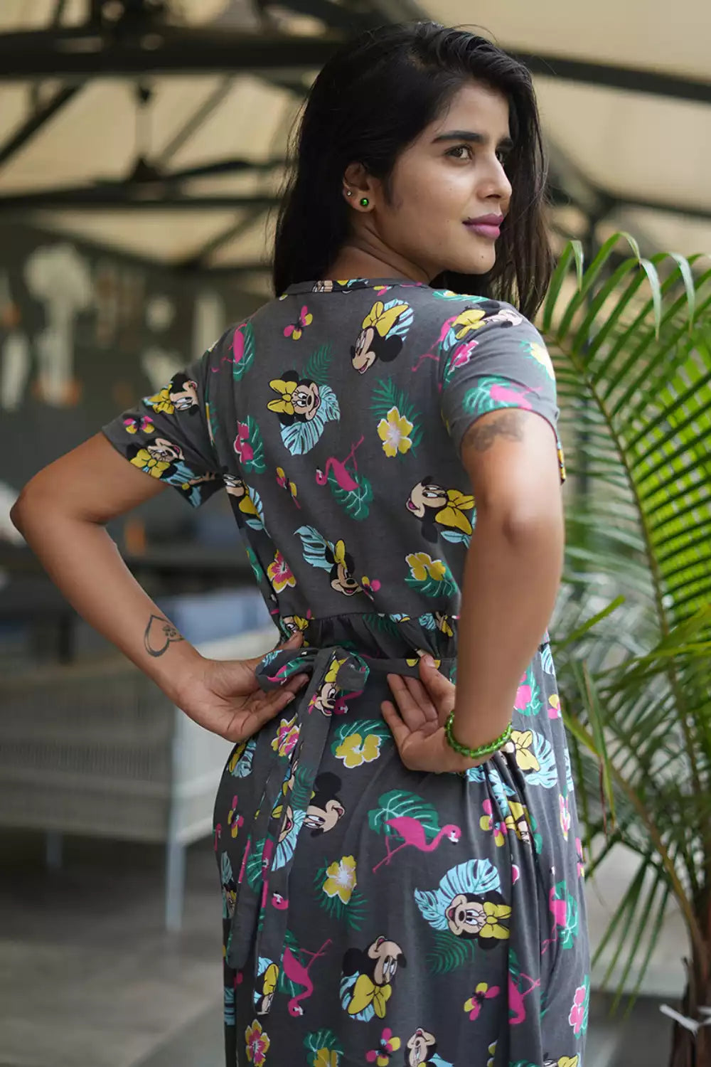 Zipless Feeding Maternity Wear without Puff Sleeve Micky