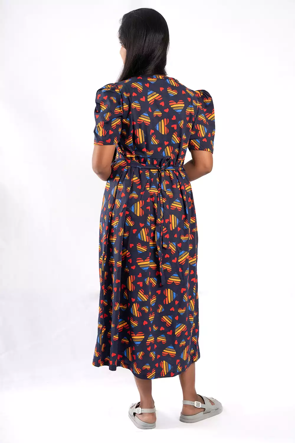 Capri Feeding Wear with Puff Sleeve Multicolor