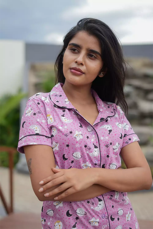 Pyjama Co-Ords Pale Pink