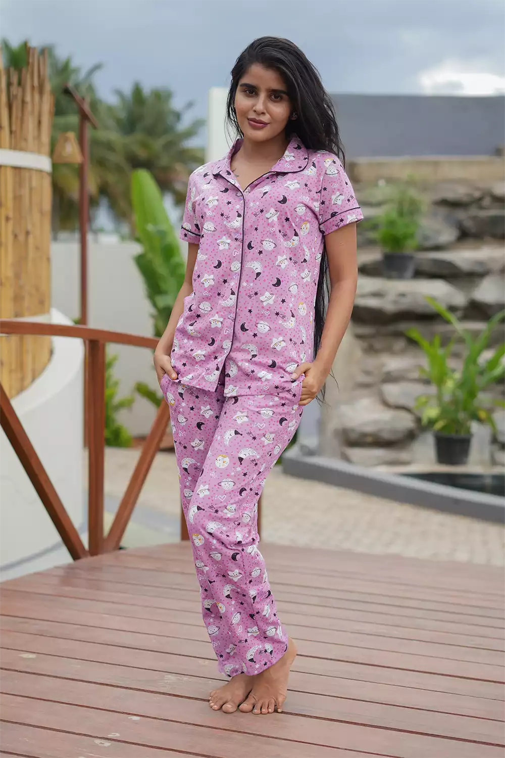 Pyjama Co-Ords Pale Pink