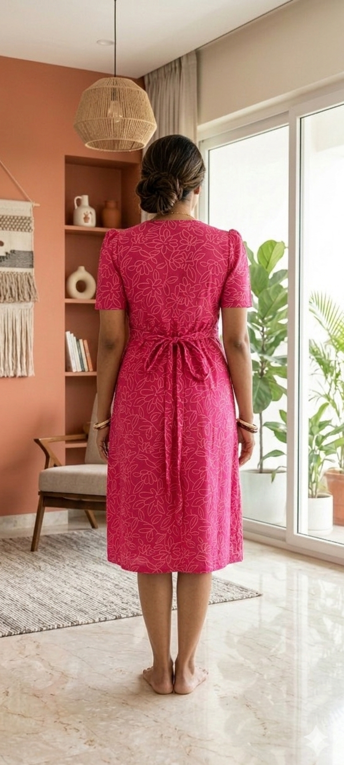 Zipless Feeding wear Red Wave 42 Inches