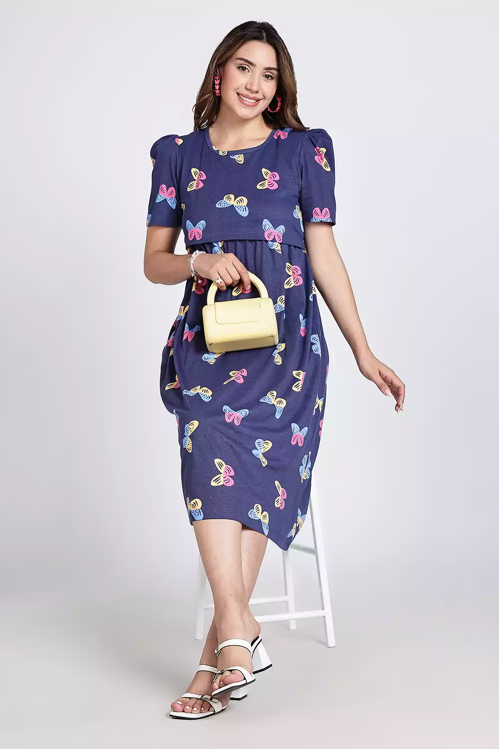 Capri Feeding Wear with Puff - 47 Inches