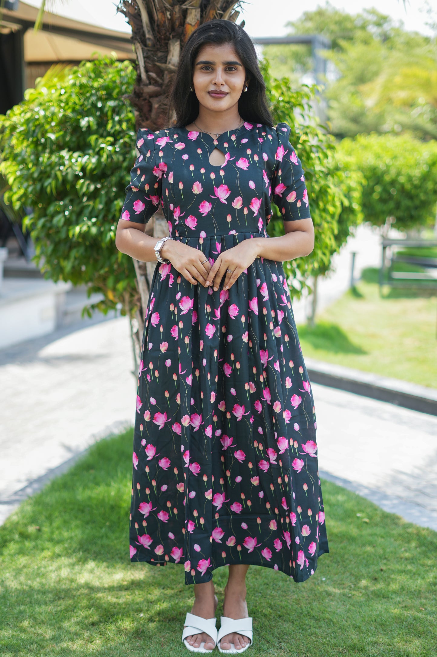 Zipper Feeding Maxi Green Tulip