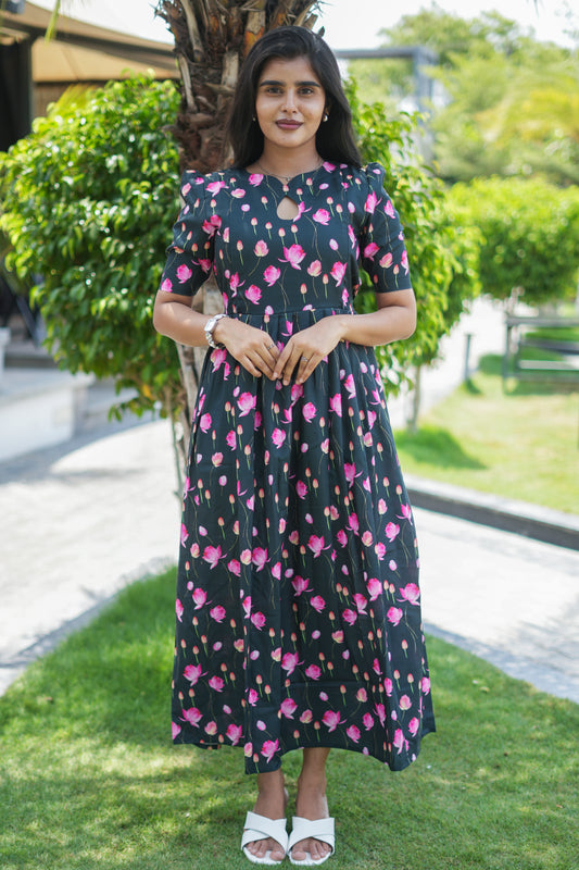 Zipper Feeding Maxi Navy  Tulip