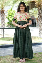 Forest Rose Elegance Maxi Dress | E - 002