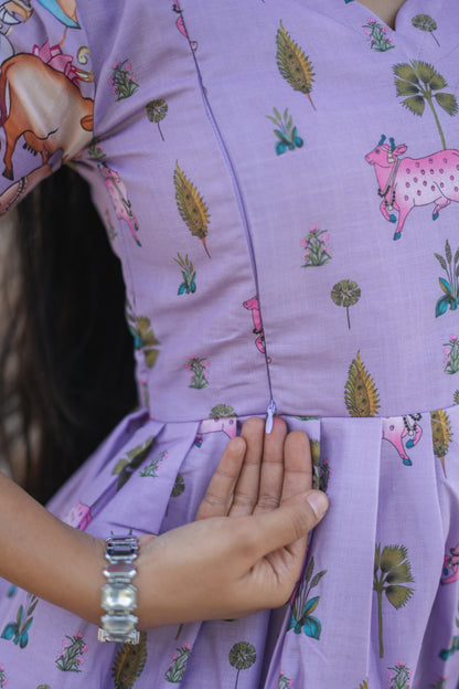 Zipper Feeding Maxi Luxury Lavendar