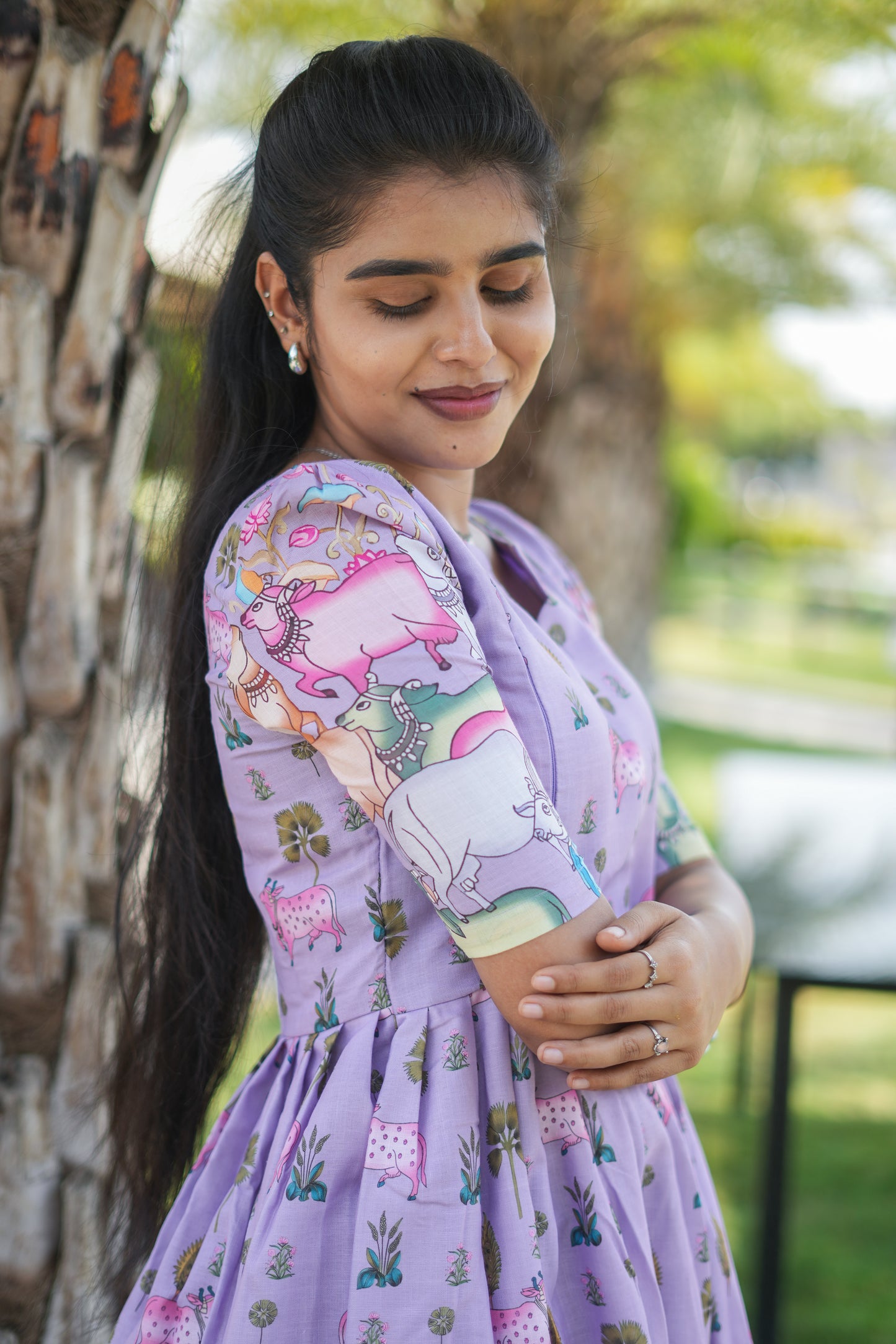 Zipper Feeding Maxi Luxury Lavendar