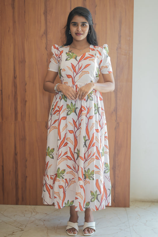 Zipper Feeding Maxi Ivory Bloom