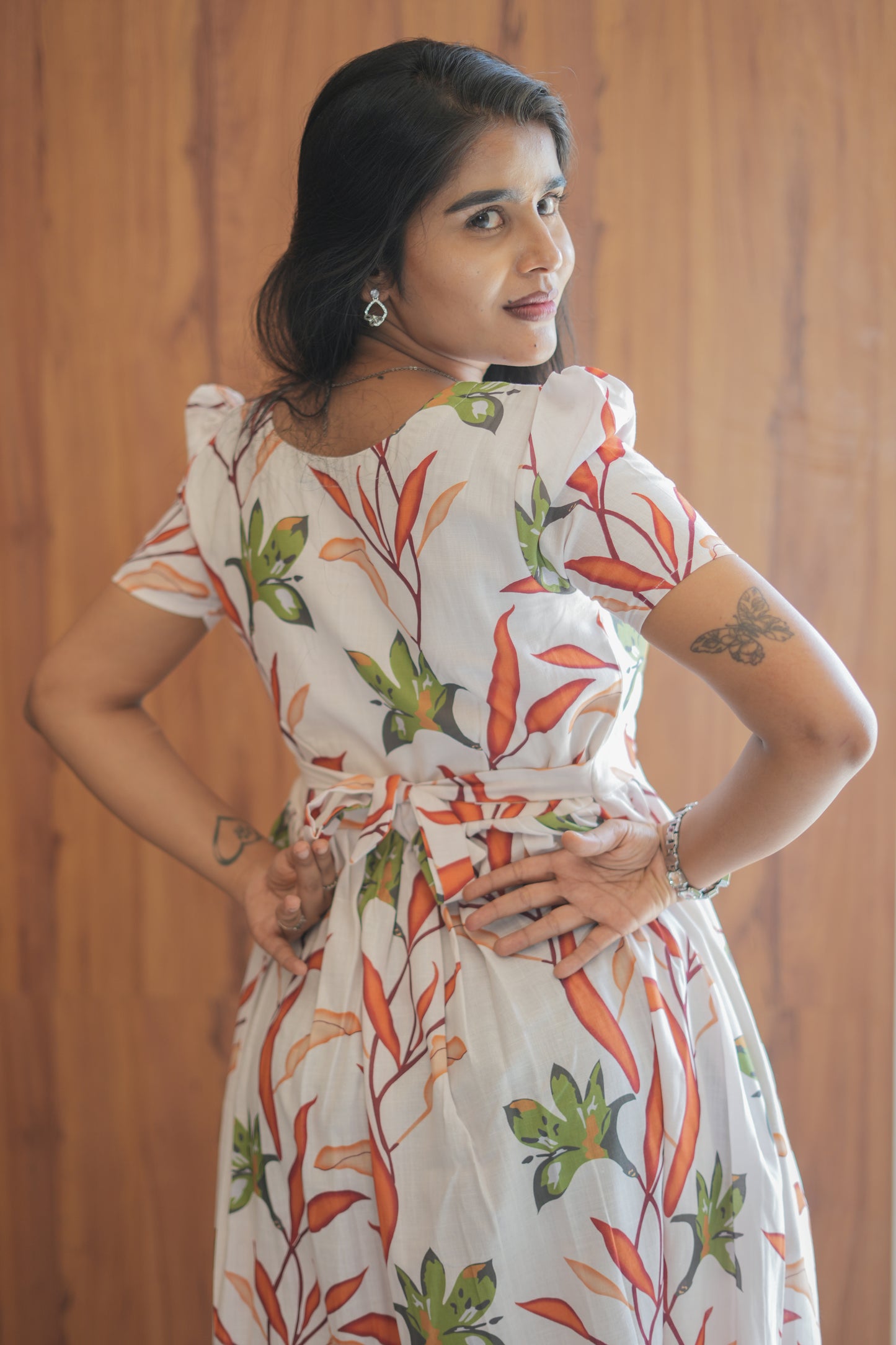 Zipper Feeding Maxi Ivory Bloom