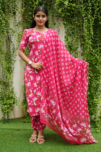Lara Pink Muse Blossom – 3 Piece Suit Set | LCSP 025
