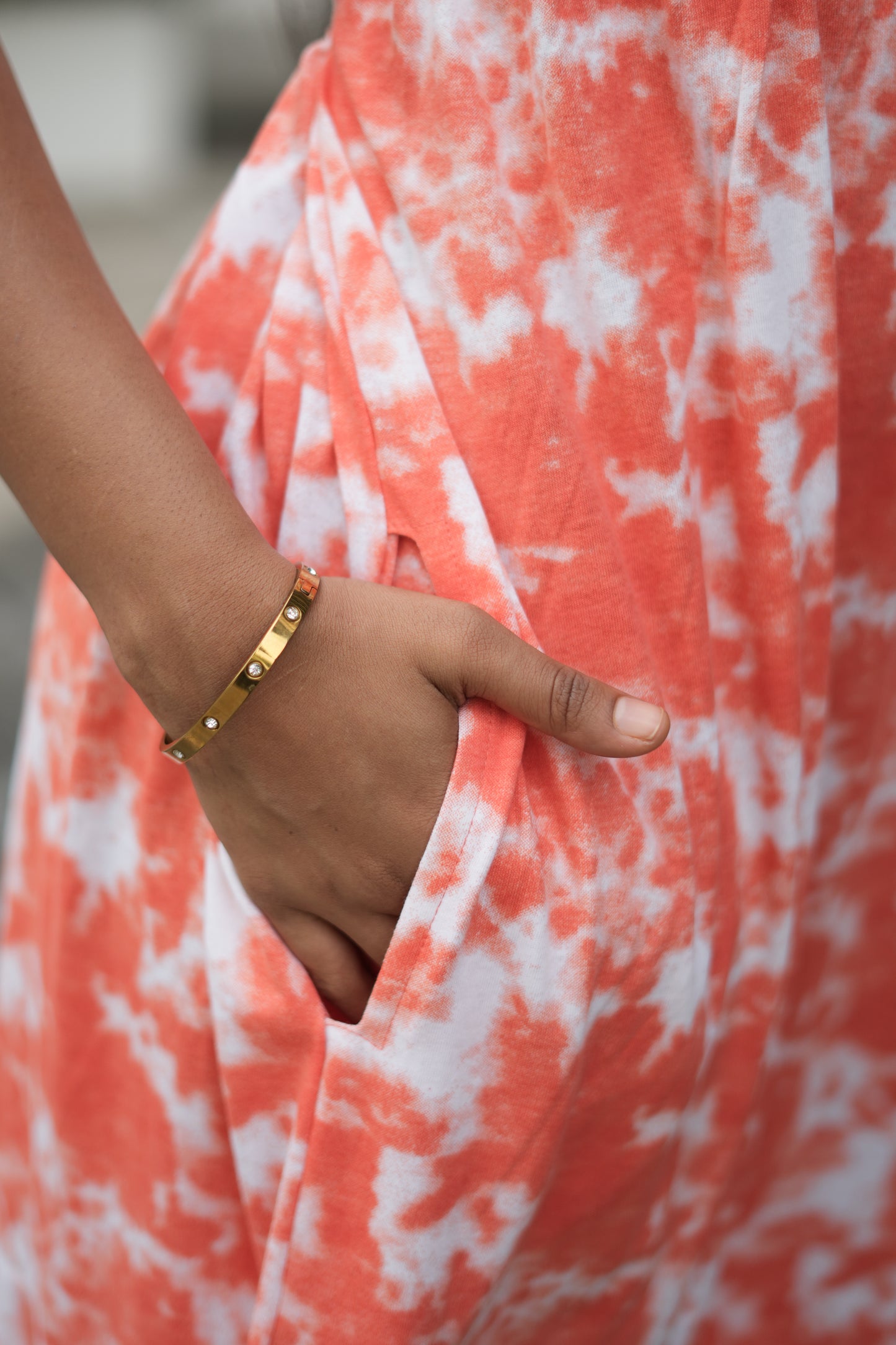 Casual Lounge Wear Non Feeding with puff Orange Dyed