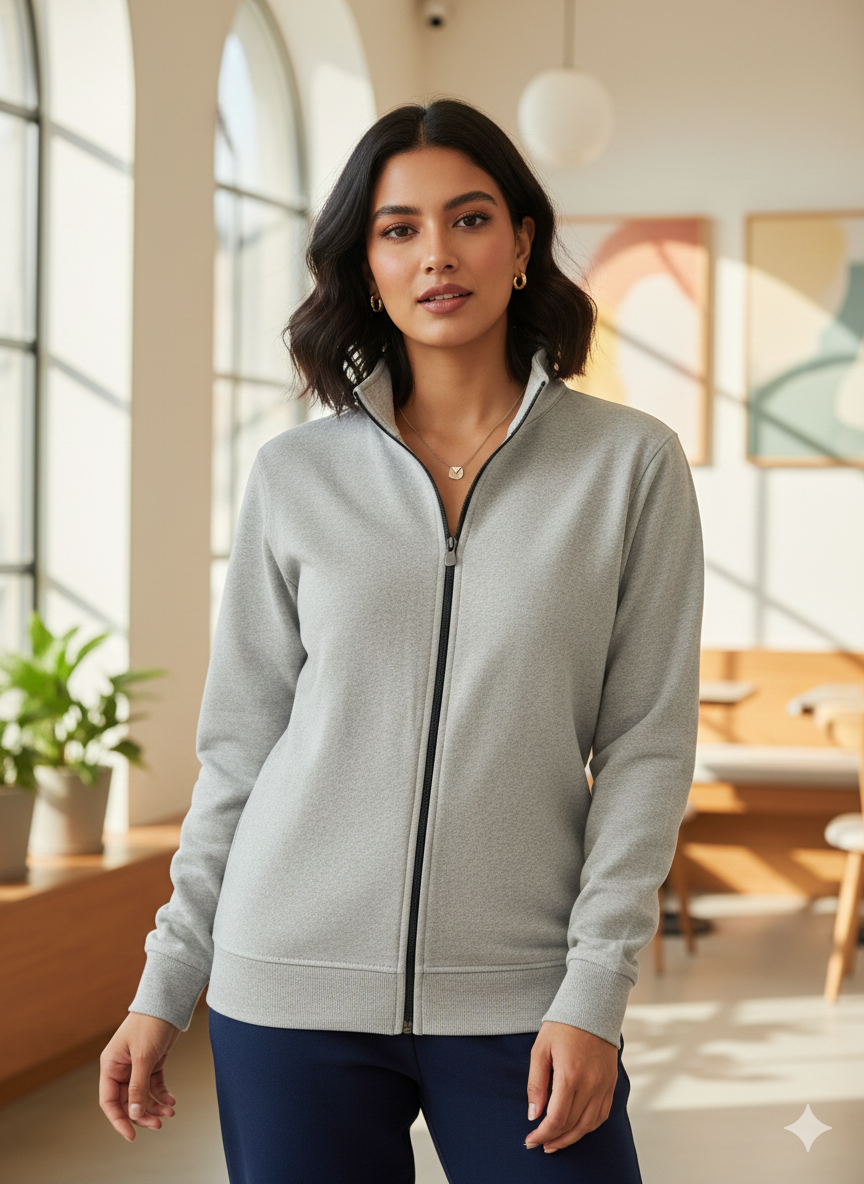 Women's Sweatshirt Grey Melange