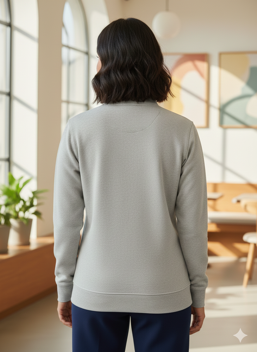 Women's Sweatshirt Grey Melange