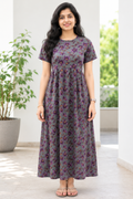 Casual Lounge Wear Non Feeding Melange Purple