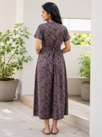 Casual Lounge Wear Non Feeding Melange Purple