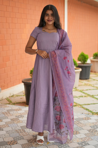 Lavelle Women's Mul Chanderi Cotton Ethnic Set with Dupatta| LCAL042