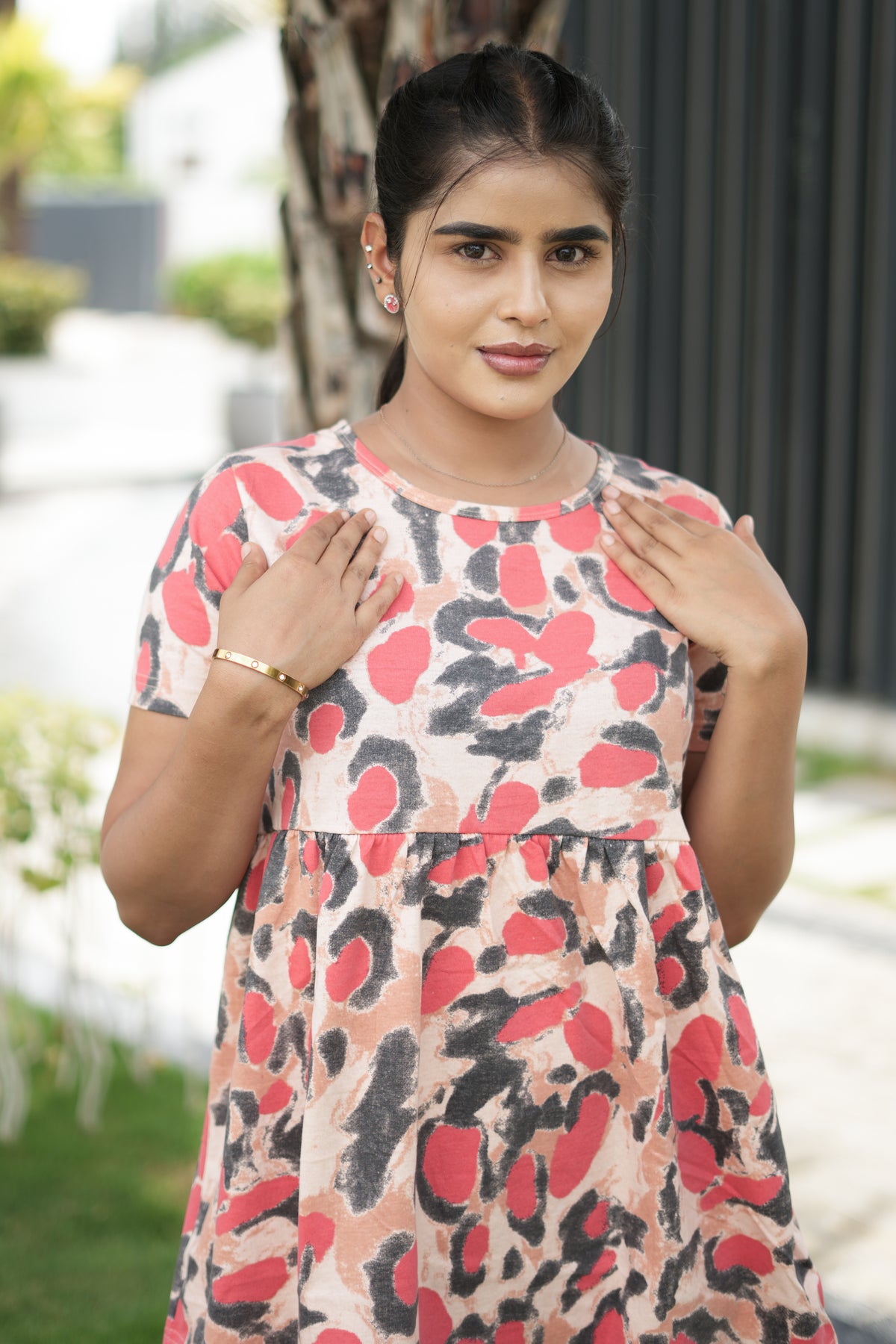Red Black Peplum Co oords NF