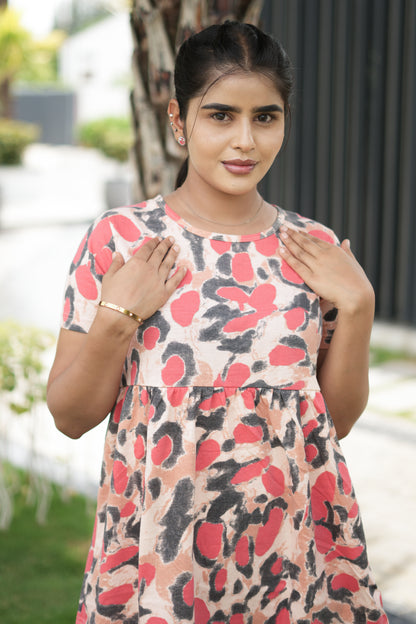 Red Black Peplum Co oords NF