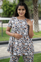 Grey Dot Peplum Co oords NF