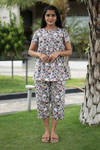 Grey Dot Peplum Co oords NF