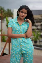 Pyjama Co-Ords Aqua