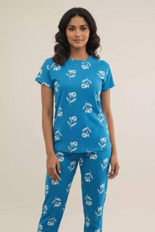Pyjama Co-Ords Blue Tulip