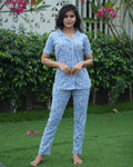 Pyjama Co-Ords Cool Blue line art