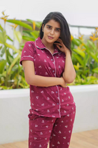 Pyjama Co-Ords Maroon