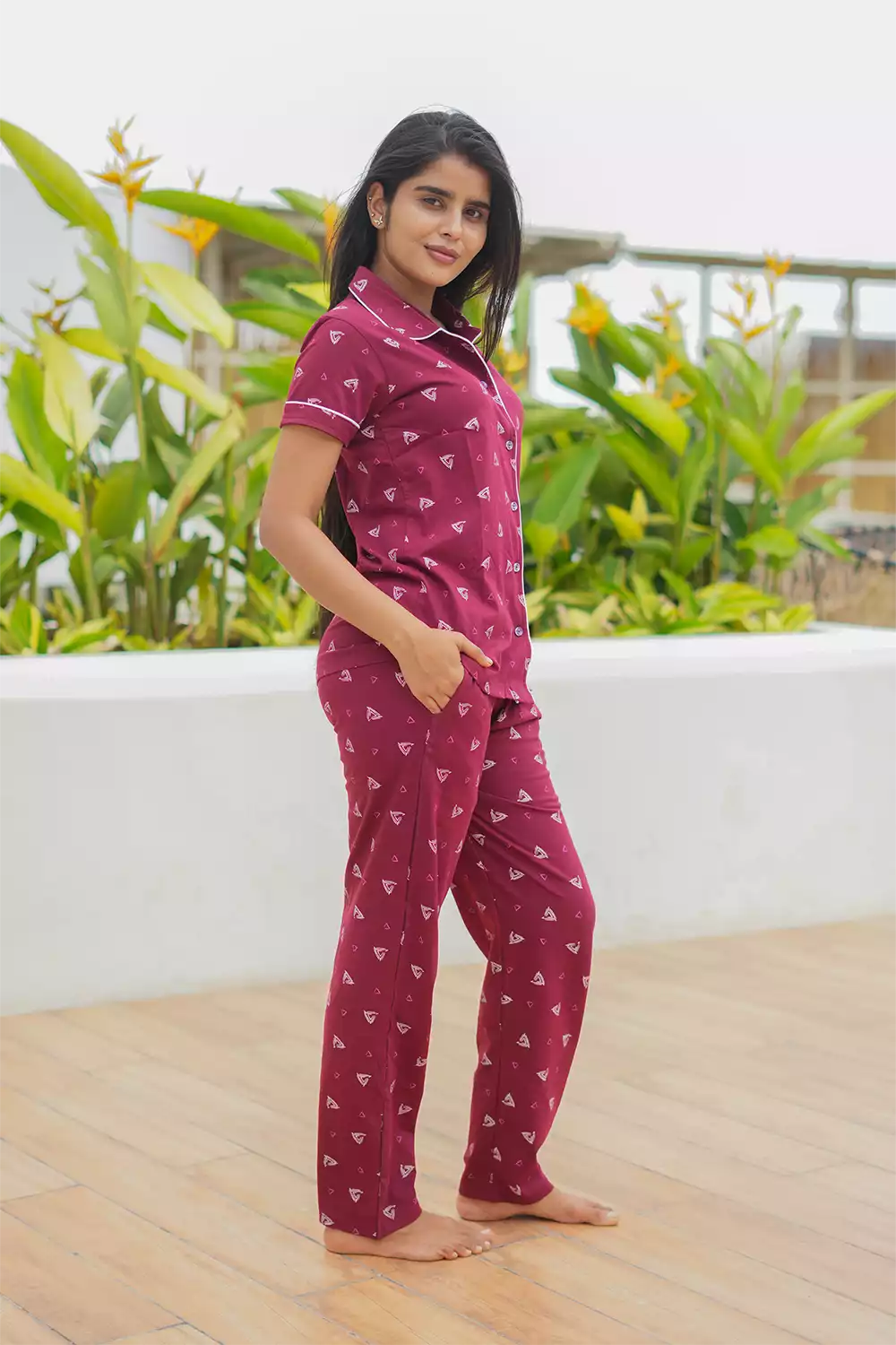 Pyjama Co-Ords Maroon
