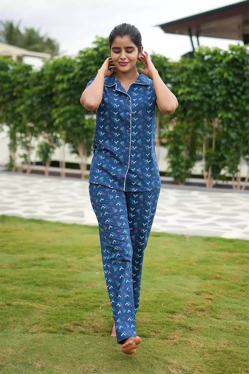 Pyjama Co-Ords Dark Blue