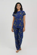 Pyjama Co-Ords Deep Blue Startlight