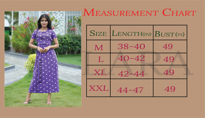 Zipless Feeding Maternity Wear with Puff Sleeve Purple Dyed