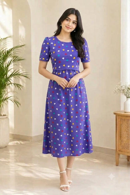 Capri Feeding Wear with Puff Sleeve Candy Hearts