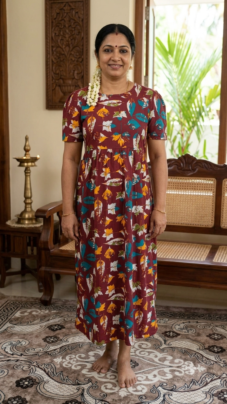 Casual Lounge Wear Non Feeding with puff Autumn Leaf