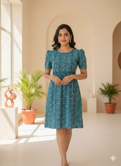 Zipless Feeding wear Green Leaf 42 Inches