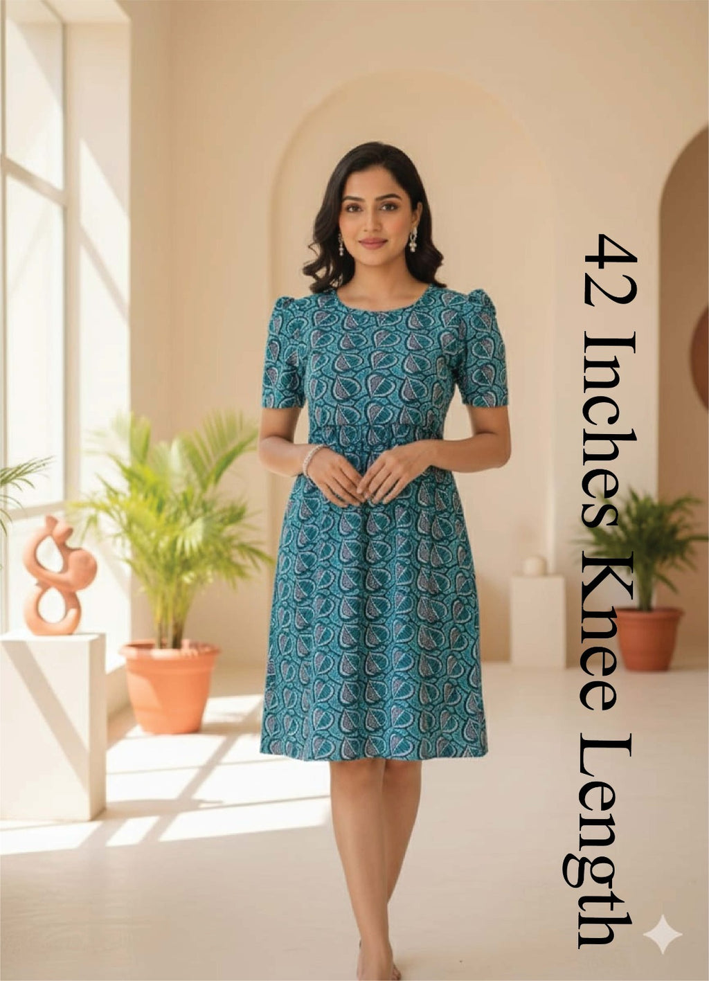 Zipless Feeding wear Green Leaf 42 Inches