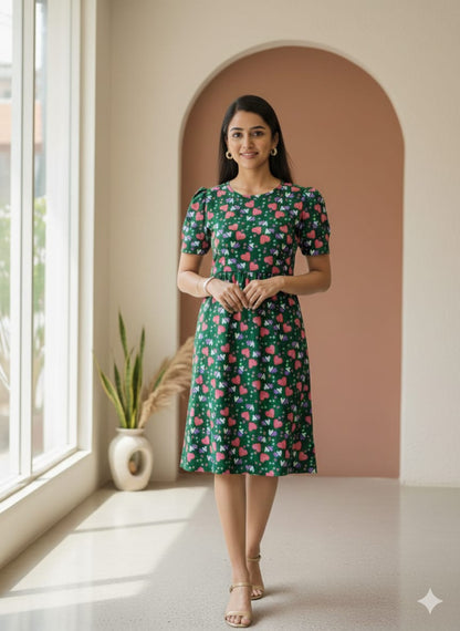 Zipless Feeding wear Green Pink heart 42 Inches