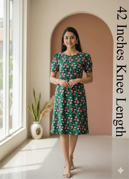 Zipless Feeding wear Green Pink heart 42 Inches