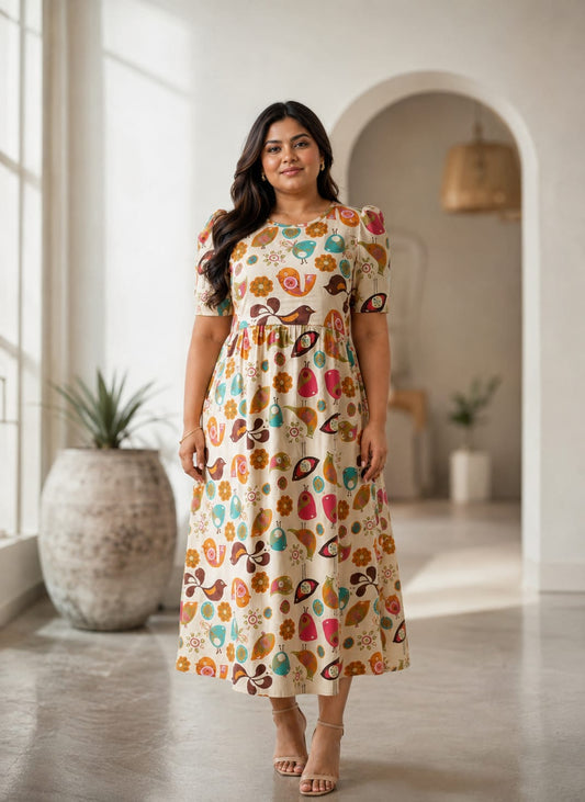 Feeding Wear with Puff Sleeve B sandal 47 inches
