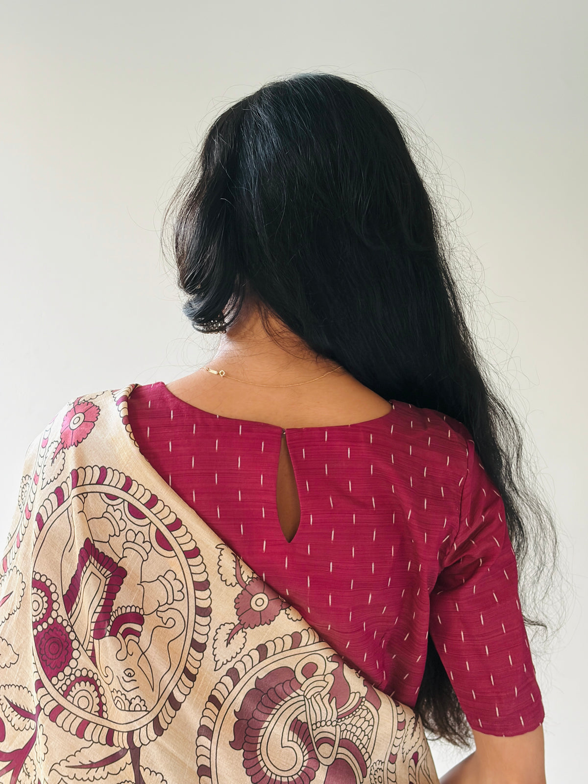 Elara Maron Women's  Chanderi Jari line Ethnic Set with Dupatta |LCPM 058