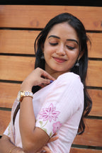 Lara’s Blush Meadow Floral Ethnic - 3 pcs Kurta Set | G - 008